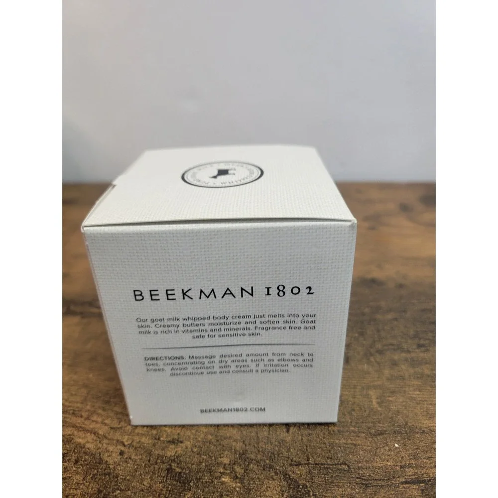 Beekman 1802 Pure Goat Milk Whipped‎ Body Cream 8 oz Fragrance Free New